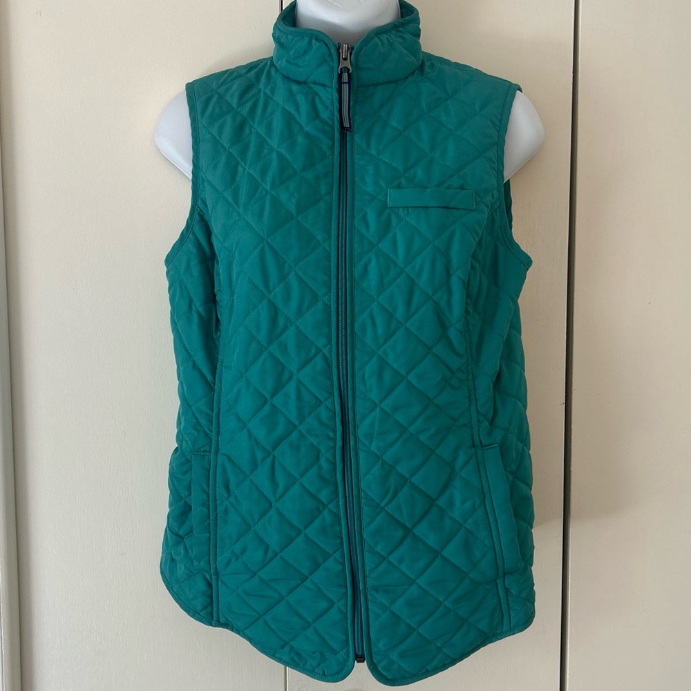 Van Heusen zip front Quilted Vest pockets XS